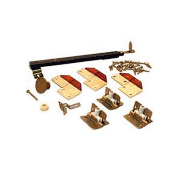 Johnson Hardware BiFold Door Hdw 2Dr Int Brn 1601218P Zoro